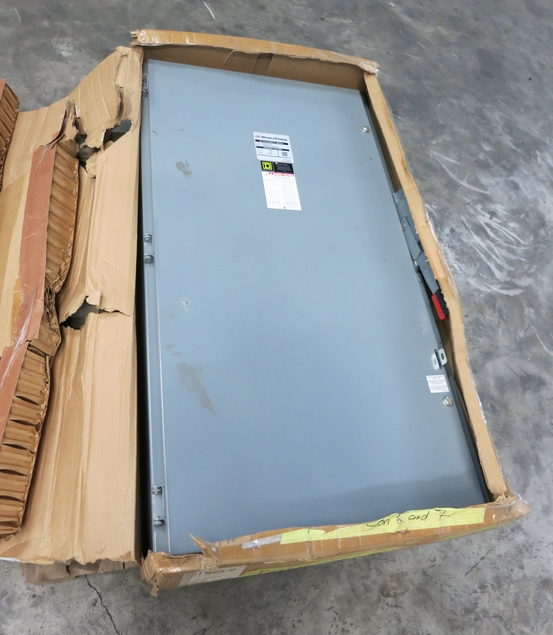 NEW Square D H225 400A 240V Fusible Safety Switch Disconnect 2P 400 Amp 250 VDC (DW7958-8)