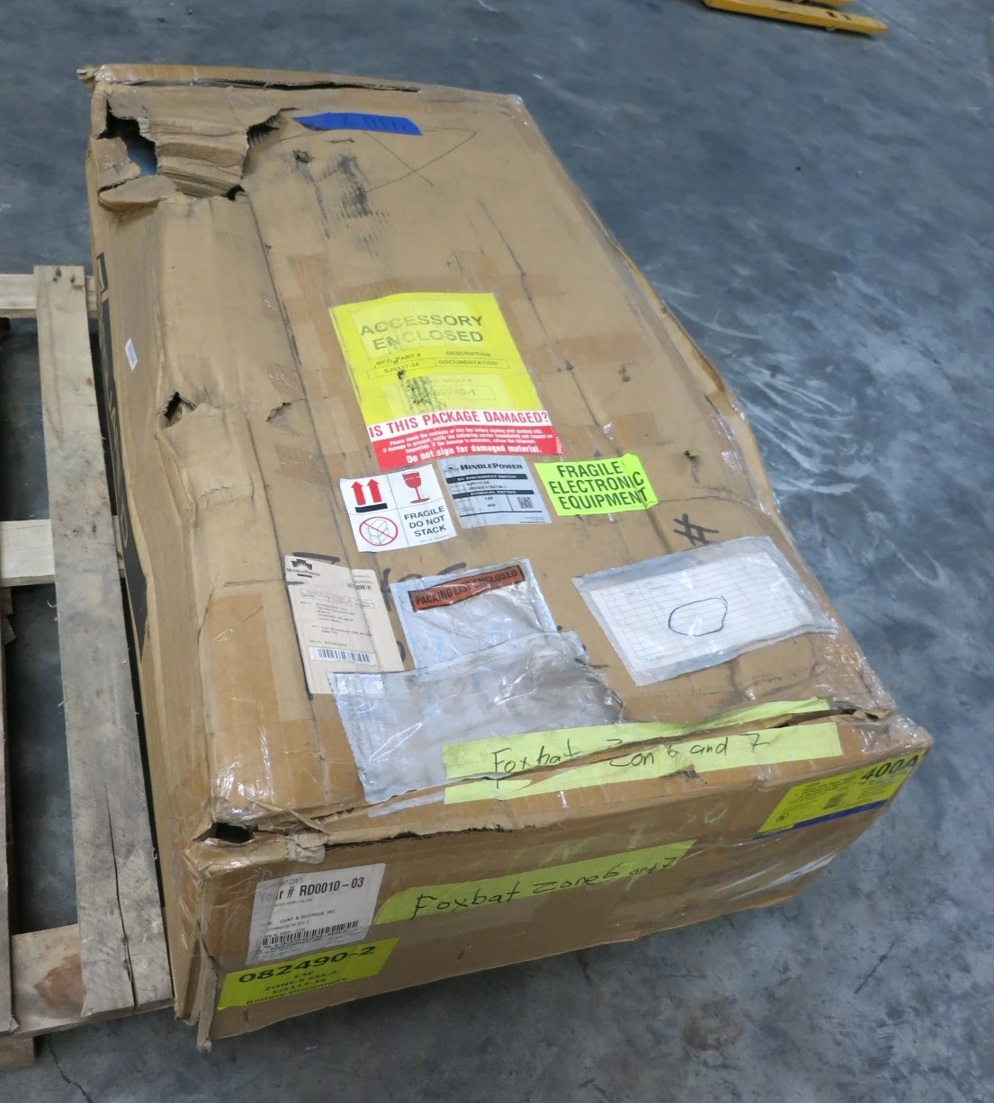 NEW Square D H225 400A 240V Fusible Safety Switch Disconnect 2P 400 Amp 250 VDC (DW7958-6)