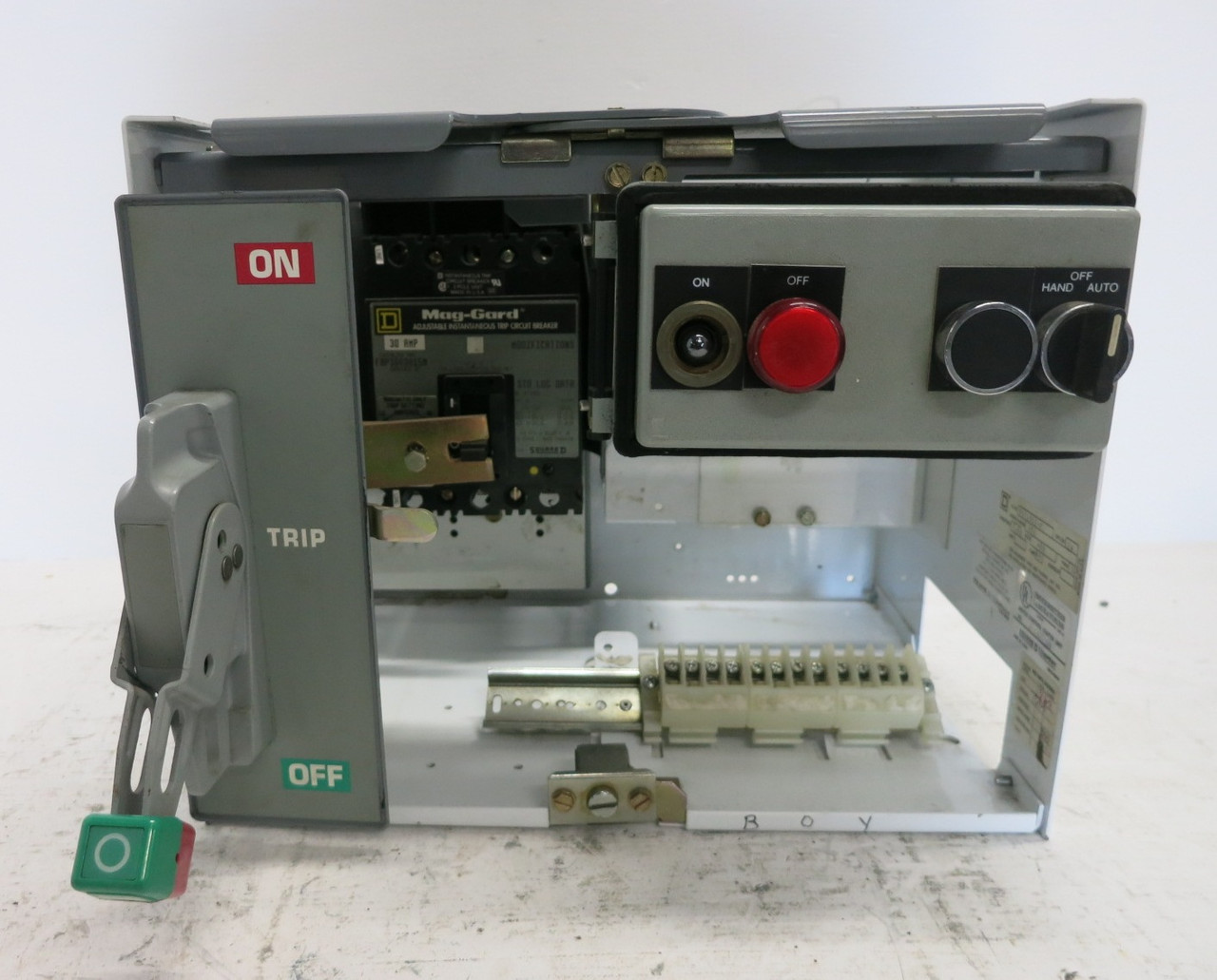 Square D Model 6 30A Breaker Feeder 12" MCC Bucket Mod 6 30 Amp FAP3603015M (DW7954-1)