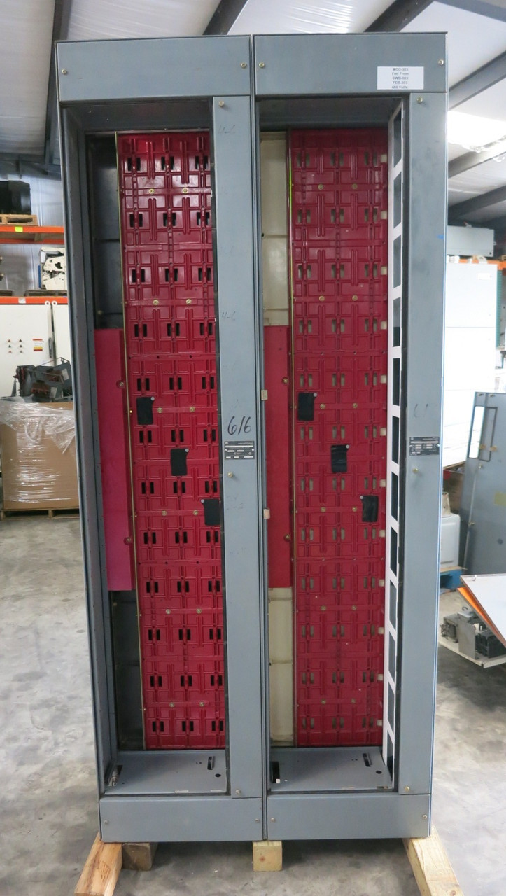 Allen Bradley Centerline 2100 600A 2x Section MCC Motor Control Center 600 Amp (DW7960-2)