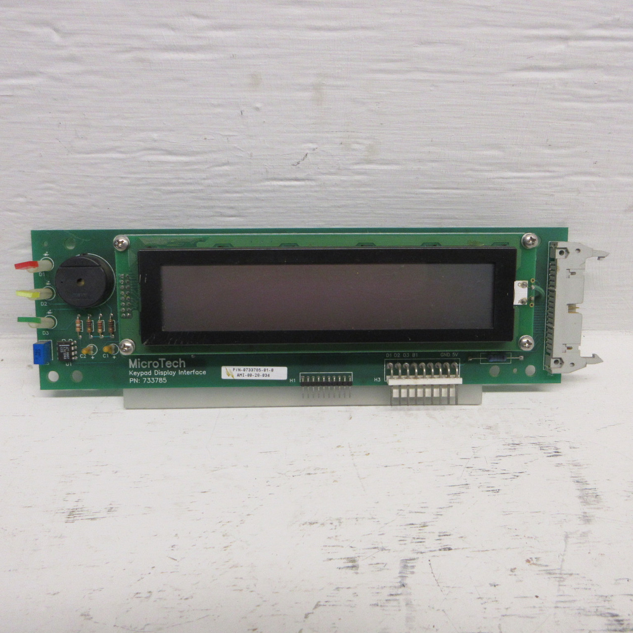 MicroTech 0733785-01-0 Keypad Display Interface Assembly 733785 Mcquay Chiller (AH0999-1)