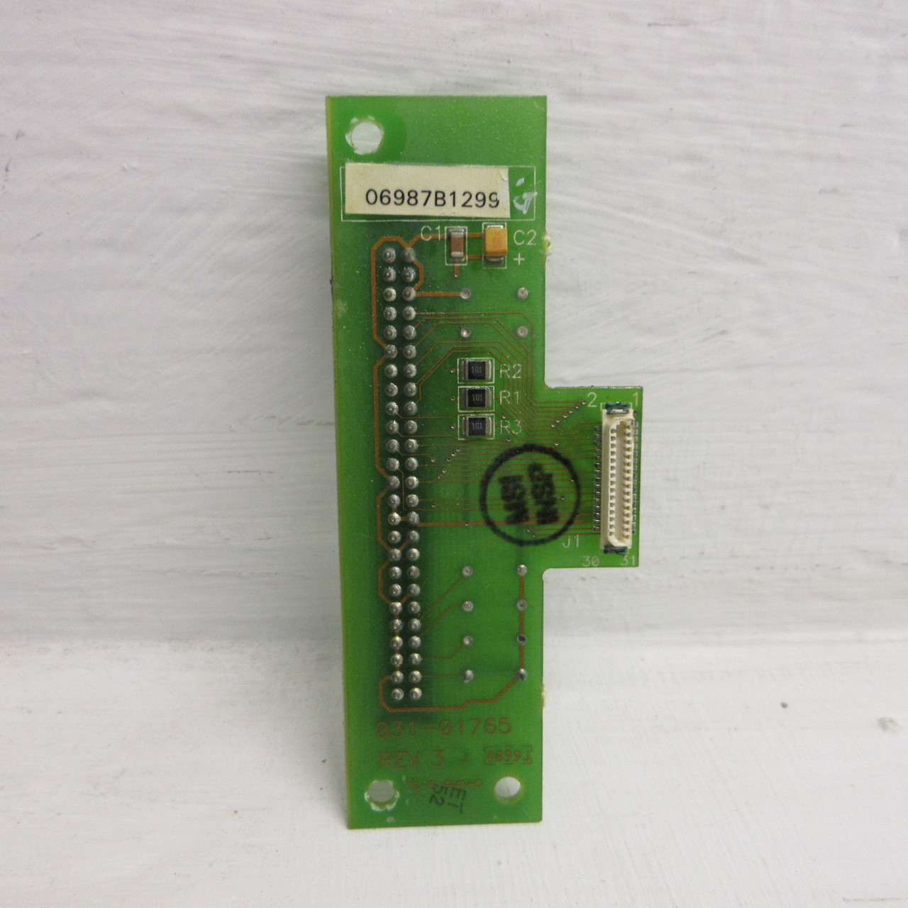 York 031-01765-001 Rev C Rev 3 Chiller Display Interface Board Screen Card PCB (AH0995-1)