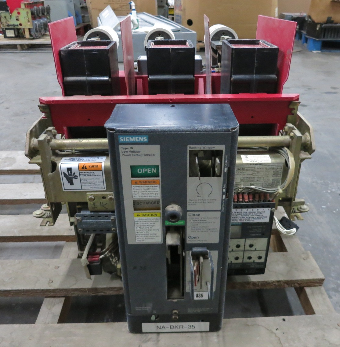 Siemens RLF-800 800A Air Breaker LSIG Static Trip III RMS-TSIG-TZ-C 800 Amp (DW7977-2)