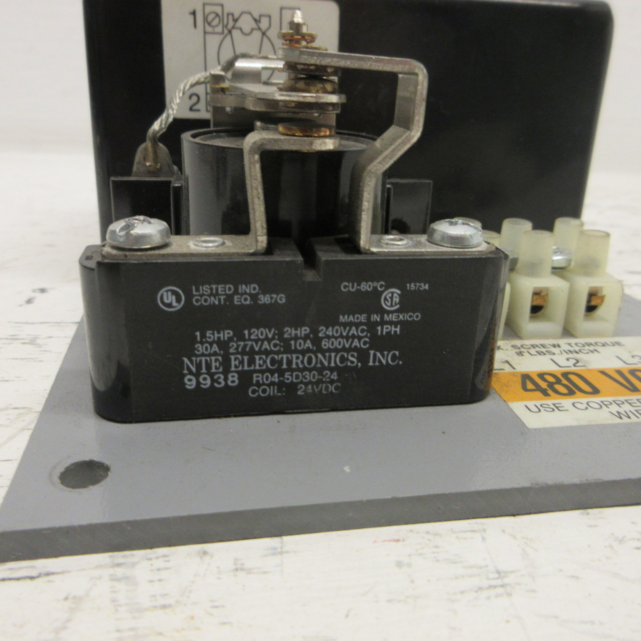 Taylor PLV-480 Phase-Gaurd Phase Failure Relay 480V 3PH 30A Fixed Time Delay USA (AH1005-1)