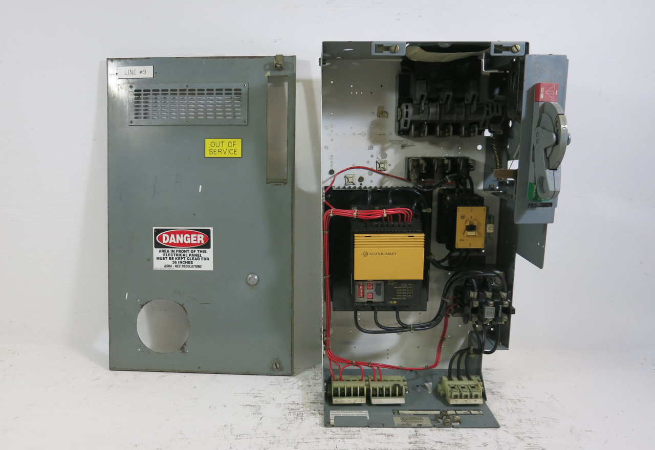 Allen Bradley 2100 60A Fusible 25HP SMC PLUS Soft Starter 26" MCC Bucket 60 Amp (BJ1080-2)