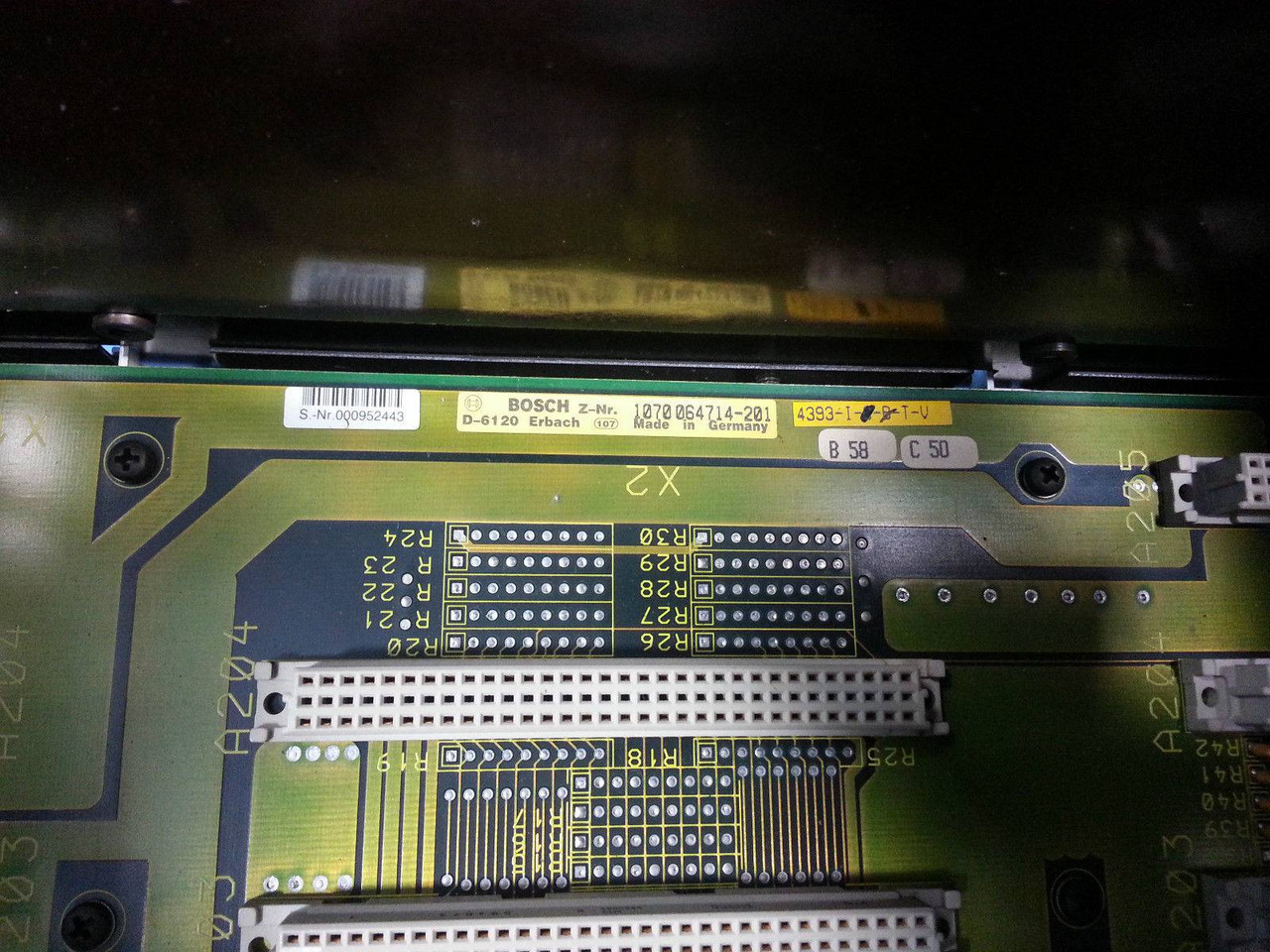 Bosch CC220 N PLC Cardrack Chassis D-64711 24 Volt 7 A with Fan Rack 5 slots (EBI0567-1)