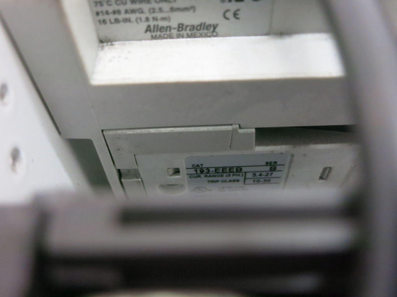 Allen Bradley 2100 Centerline 30 Amp Fusible Size 1 Starter 6" MCC Bucket EEEB (DW7986-4)