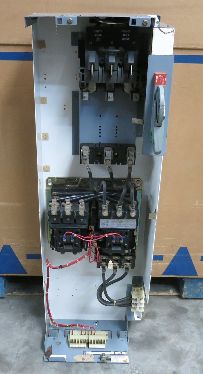 Allen Bradley 2100 Size 3 Reversing Starter 100A Fusible 46" MCC Bucket 100 Amp (BJ1083-1)