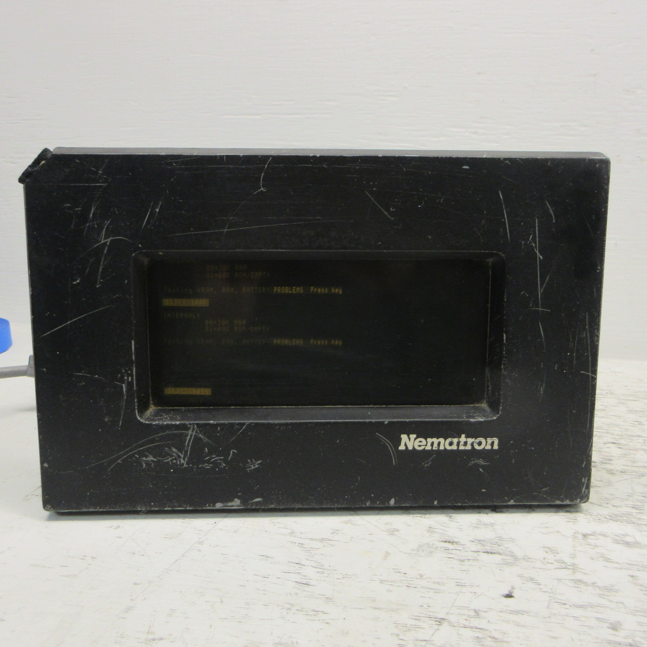 Nematron IWS-3005 Mini Industrial Workstation PLC Operator Interface 115V (flaw) (AH1026-1)