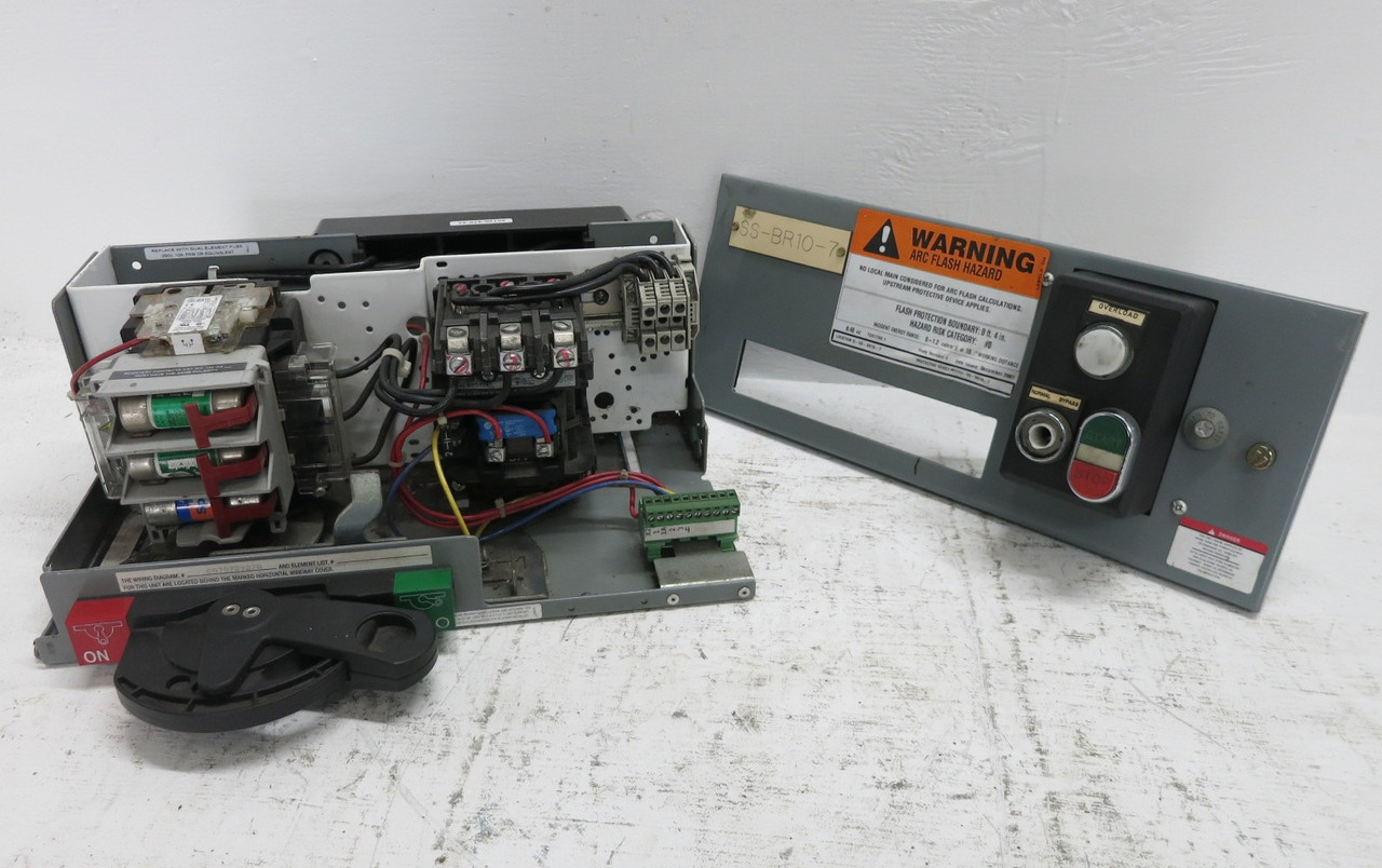 Allen Bradley 2100 Centerline 30A Fusible Size 1 Contactor 6" MCC Bucket 500-BOD (DW7987-1)