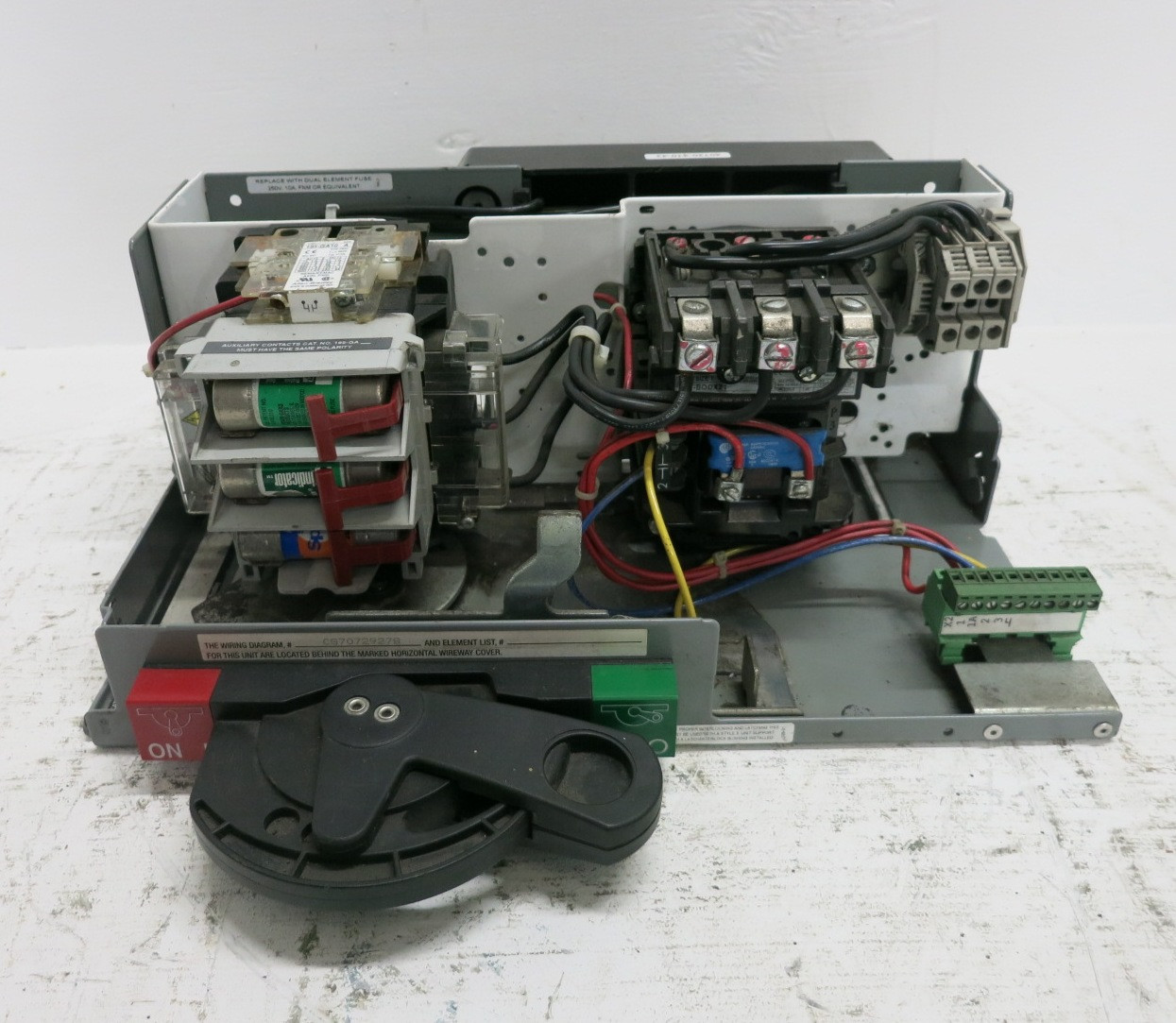 Allen Bradley 2100 Centerline 30A Fusible Size 1 Contactor 6" MCC Bucket 500-BOD (DW7987-1)