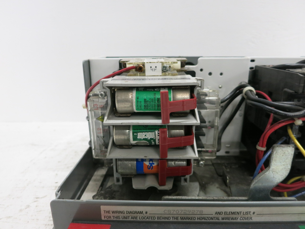 Allen Bradley 2100 Centerline 30A Fusible Size 1 Contactor 6" MCC Bucket 500-BOD (DW7987-1)