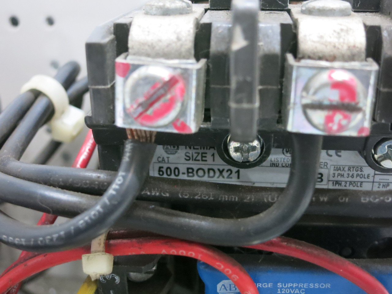 Allen Bradley 2100 Centerline 30A Fusible Size 1 Contactor 6" MCC Bucket 500-BOD (DW7987-1)