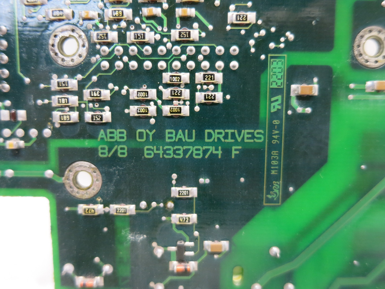ABB 64379143 RMIO-01 Rev F VS Drive Control Board ACS800 BAU RMI0-01 OY ACS-800 (DW7994-1)