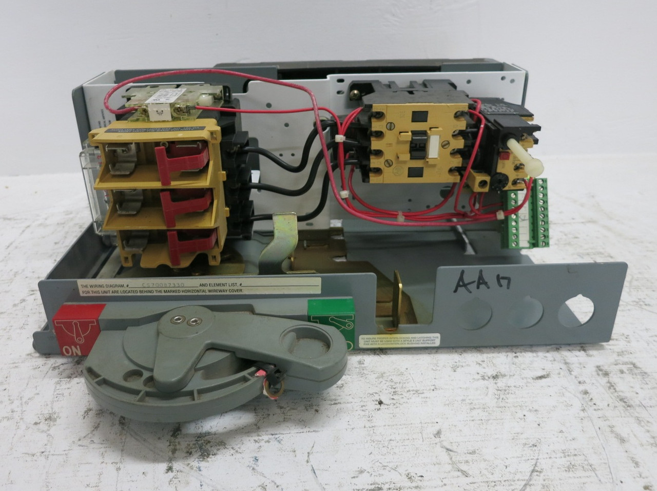 Allen Bradley 2100 Centerline 30 Amp Fusible 4-6A IEC Starter 6" MCC Bucket A18 (DW7992-8)