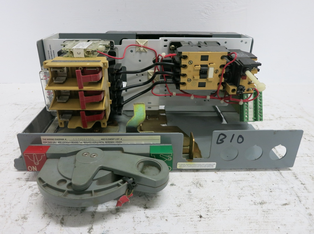 Allen Bradley 2100 Centerline 30 Amp Fusible 6-10A IEC Starter 6" MCC Bucket A18 (DW7990-3)