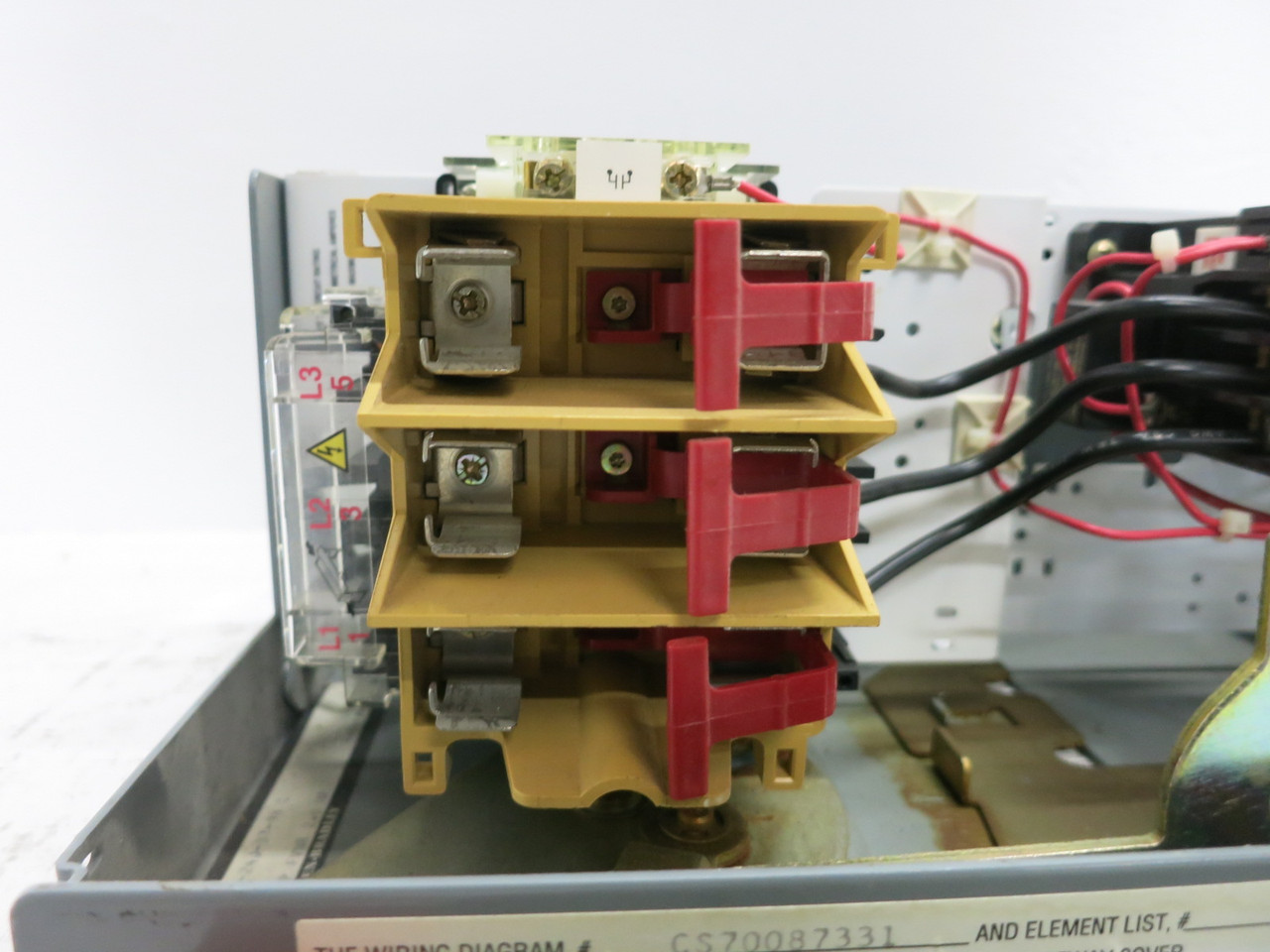 Allen Bradley 2100 Centerline 30 Amp Fusible 6-10A IEC Starter 6" MCC Bucket A18 (DW7990-3)