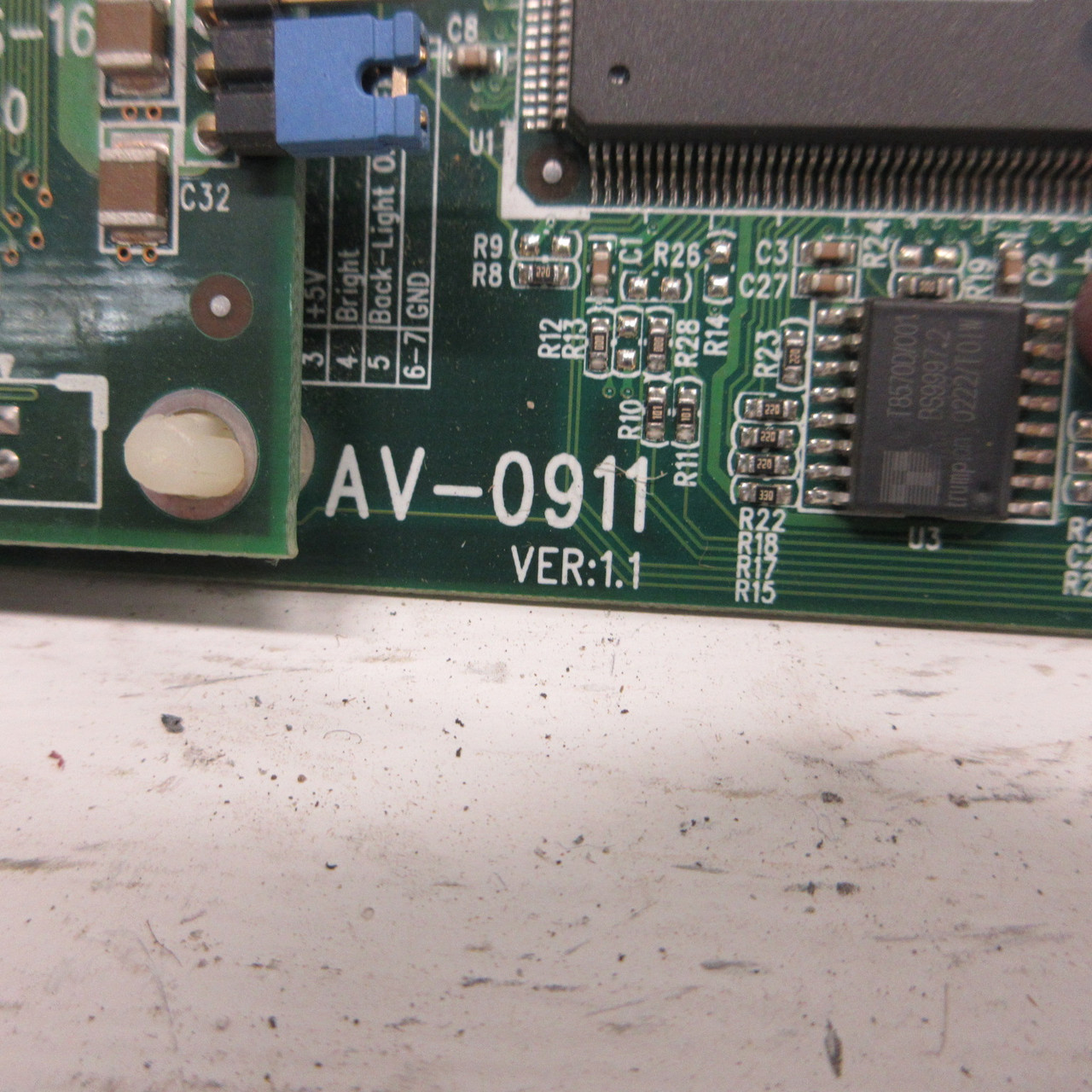 Allen Bradley AV-0911 VersaView 1500M Main Control Board Version 1.1 AV0911 AB (AH1030-1)