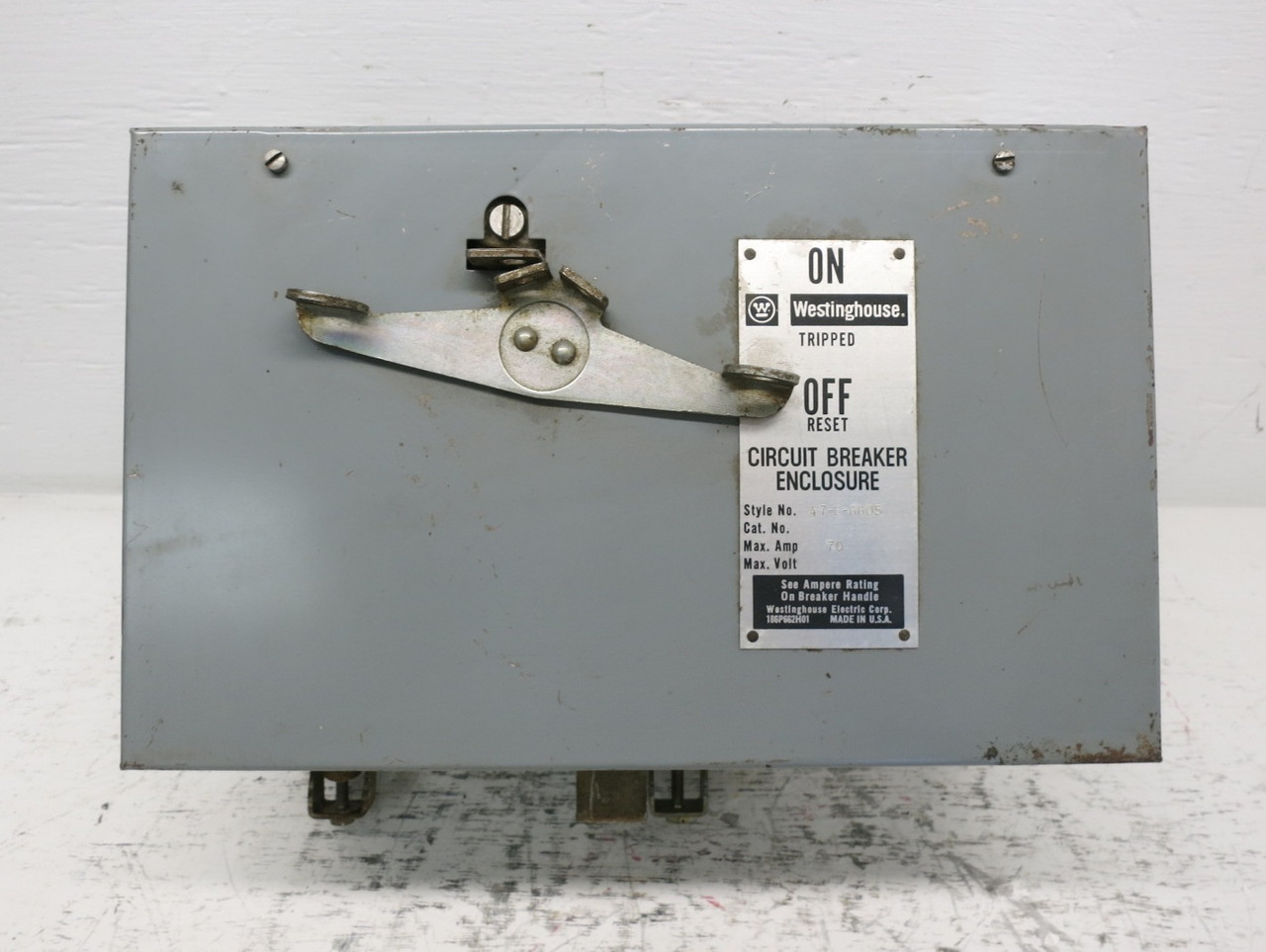 Westinghouse 70A 600V BP-FA Breaker Bus Plug 47-E-6605 Busway Switch 70 Amp BPFA (DW8002-1)