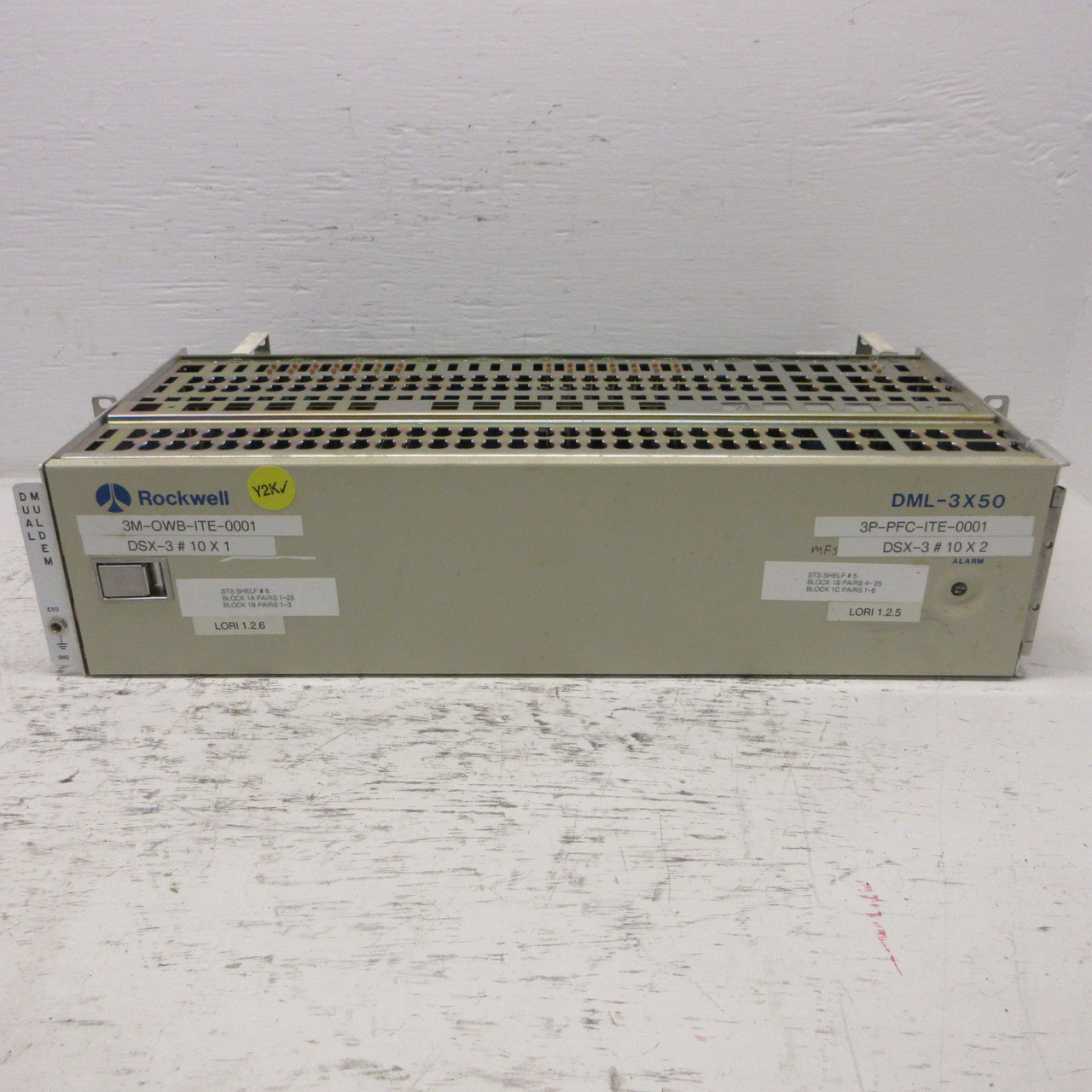 Rockwell Alcatel Lucent DML-3X50 Muldem Shelf Dual Moldum 694-7600-001 DML3X50 (AH1035-2)
