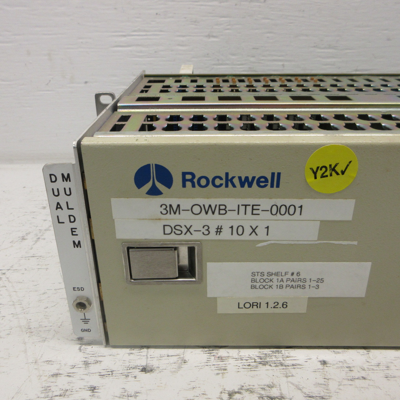 Rockwell Alcatel Lucent DML-3X50 Muldem Shelf Dual Moldum 694-7600-001 DML3X50 (AH1035-2)