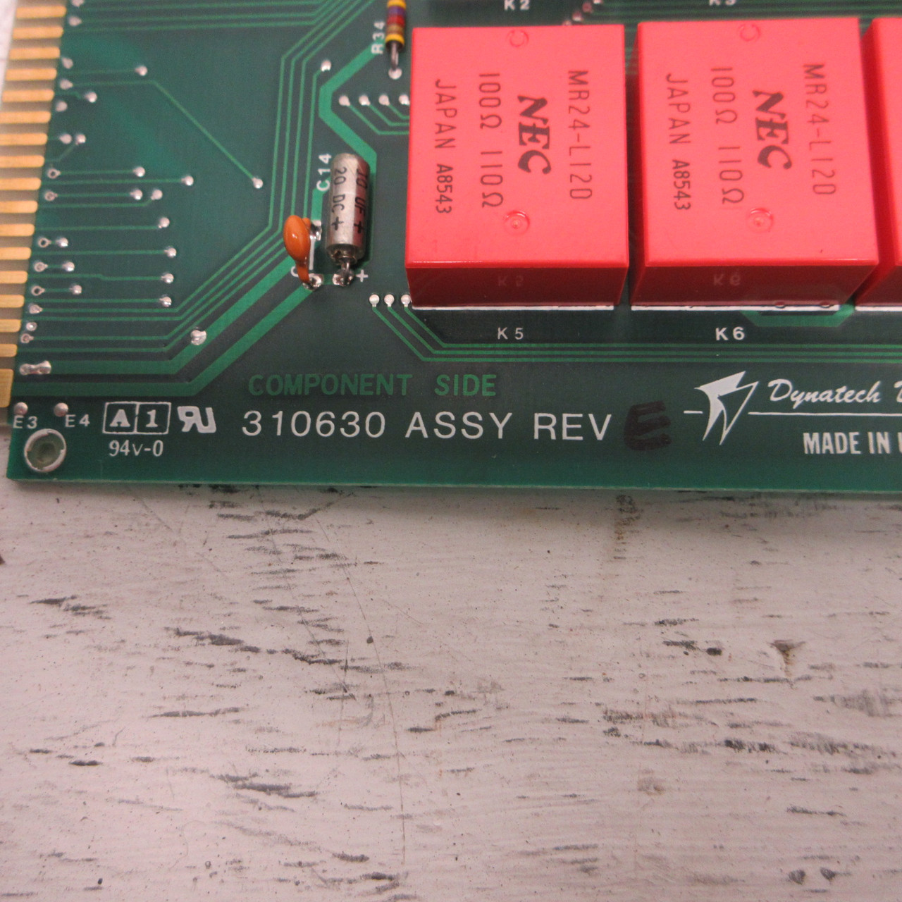 Dynatech Data Systems Model MPS-2M Dyna-Switch Mark II 310630 Rev E PLC Card DDS (AH1036-16)