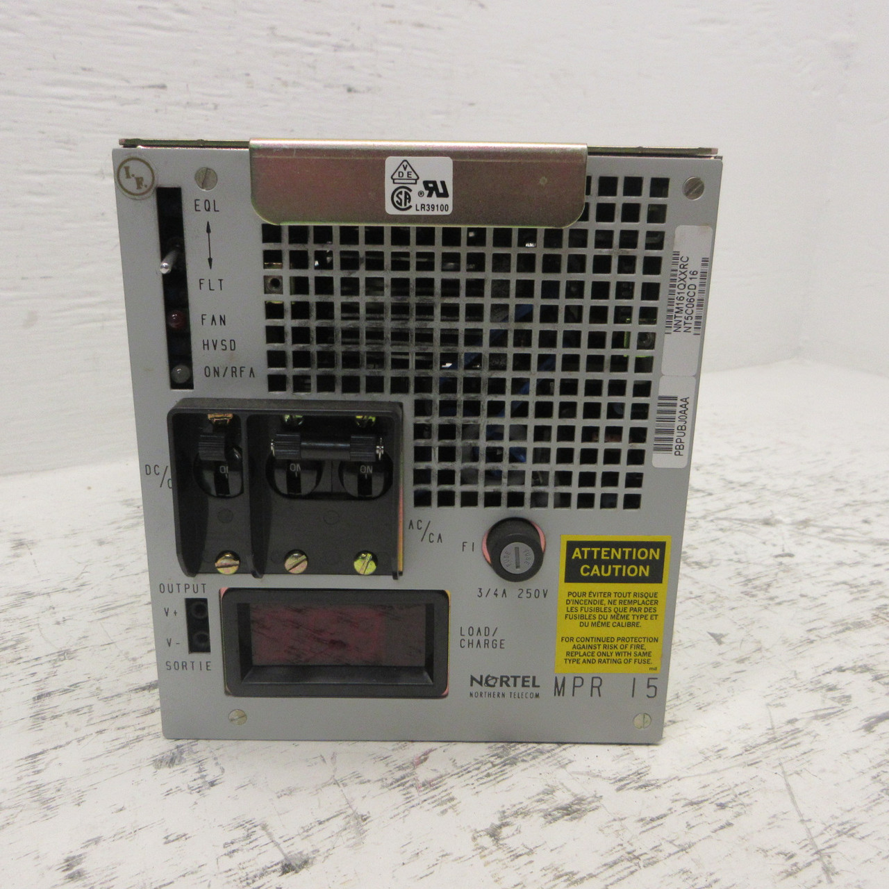 Nortel Northern Telecom MPR 15 Switch Mode Rectifier NT5C06CD 16 48V 15A 120VAC (AH1040-2)
