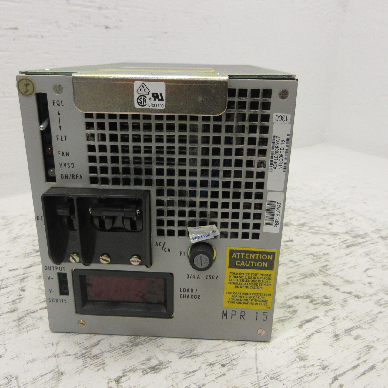 ASTEC Advanced Power System MPR 15 Switch Mode Rectifier NT5C06CD 18 15A 120VAC (AH1041-1)