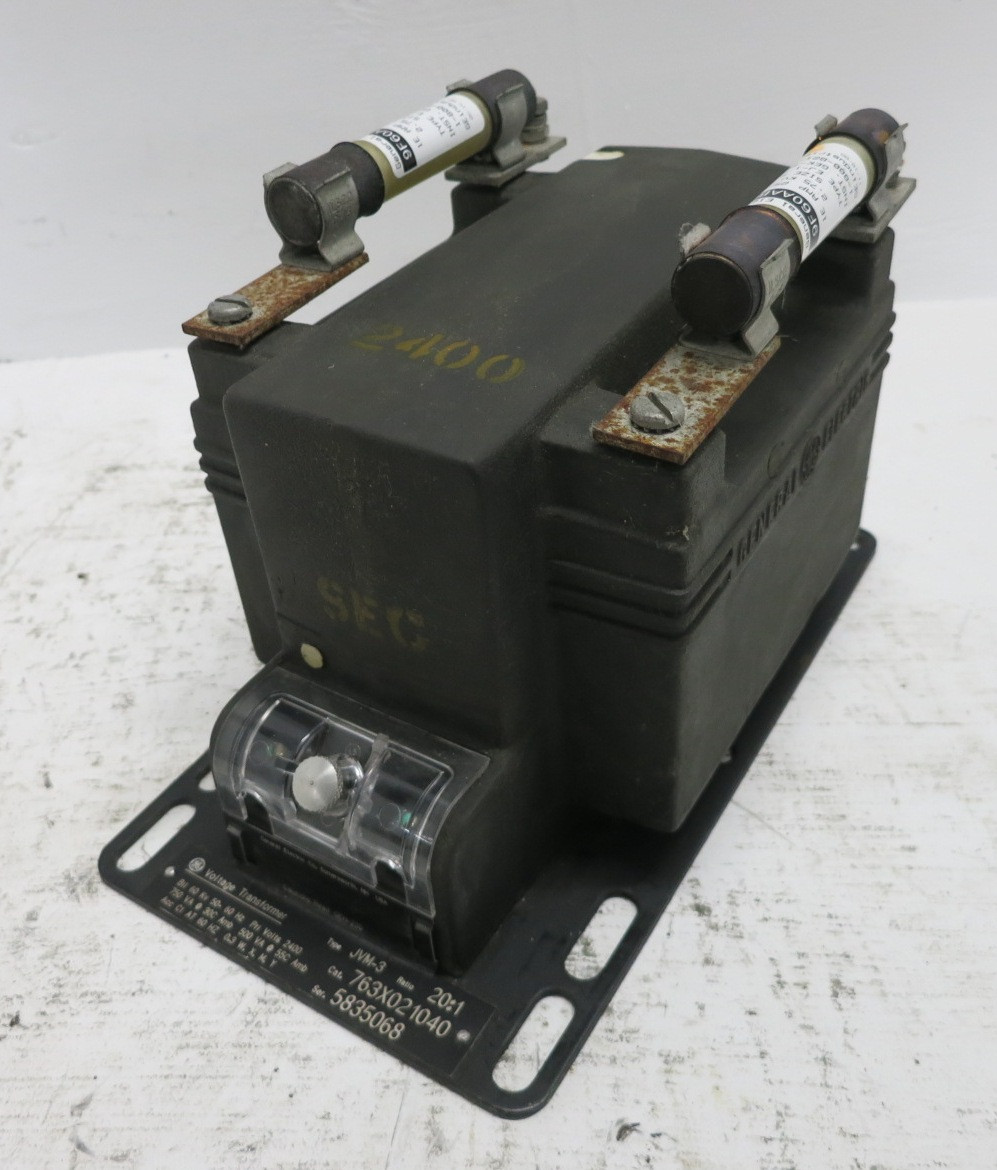 GE 763X021040 Type JVM-3 Voltage Transformer Ratio 20:1 2400V VT JVM3 ...