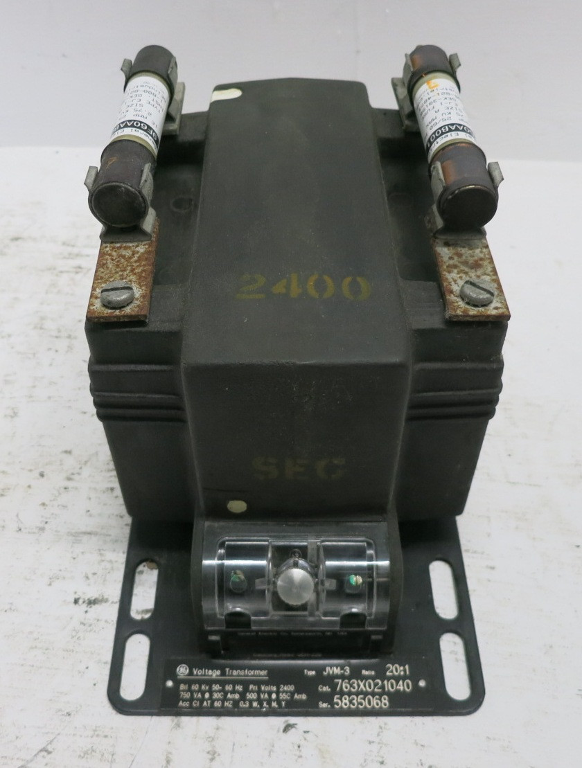 GE 763X021040 Type JVM-3 Voltage Transformer Ratio 20:1 2400V VT JVM3 (DW8008-2)