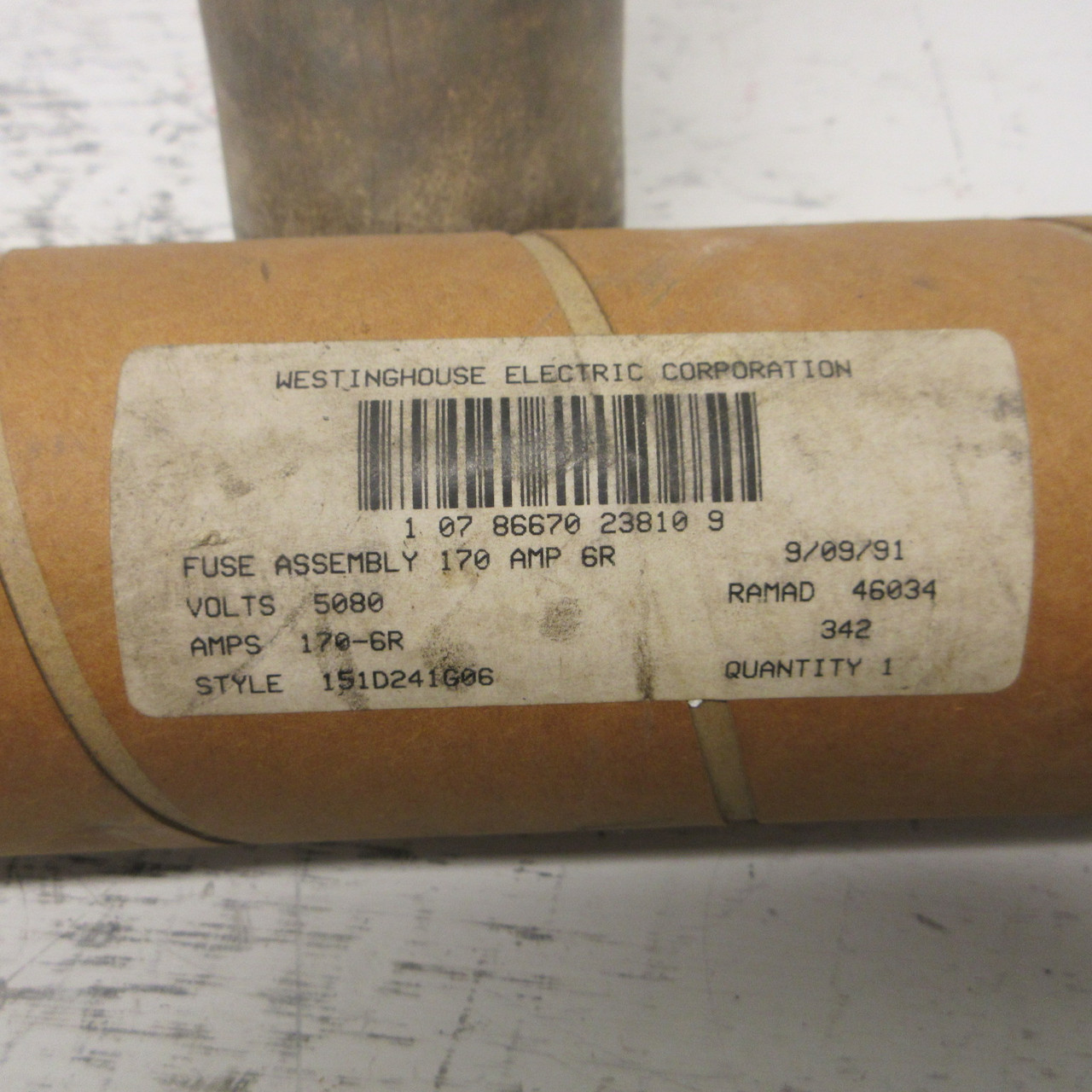 NEW Westinghouse 151D241G06 Fuse CLS-14 5.08KV 170 Amp 6R 5080V 170-6R 540A NIB (AH1044-1)