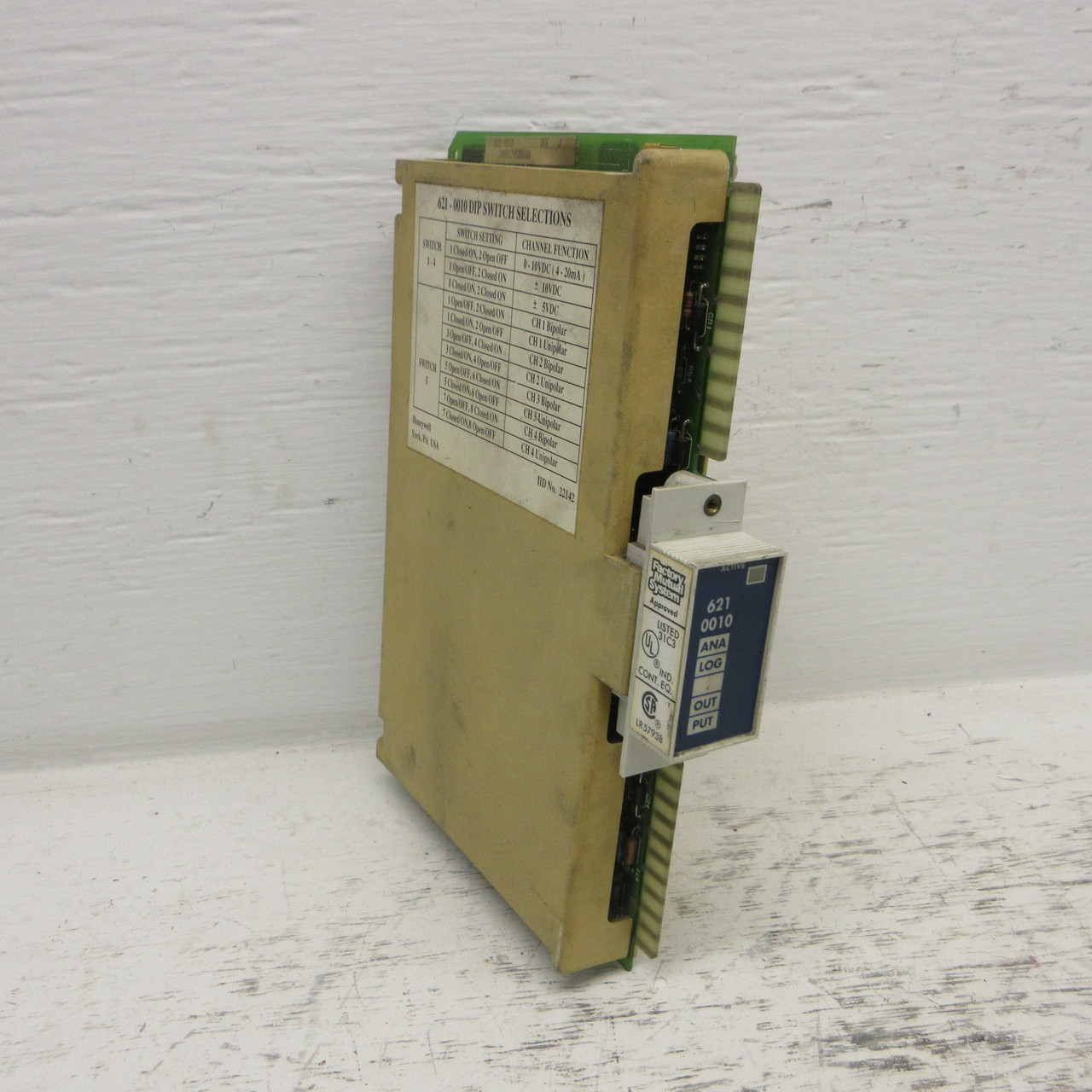 Honeywell 621-0010-V Analog Output Module PLC 6210010 Out 62-10010 RC PLC Card (AH1046-1)