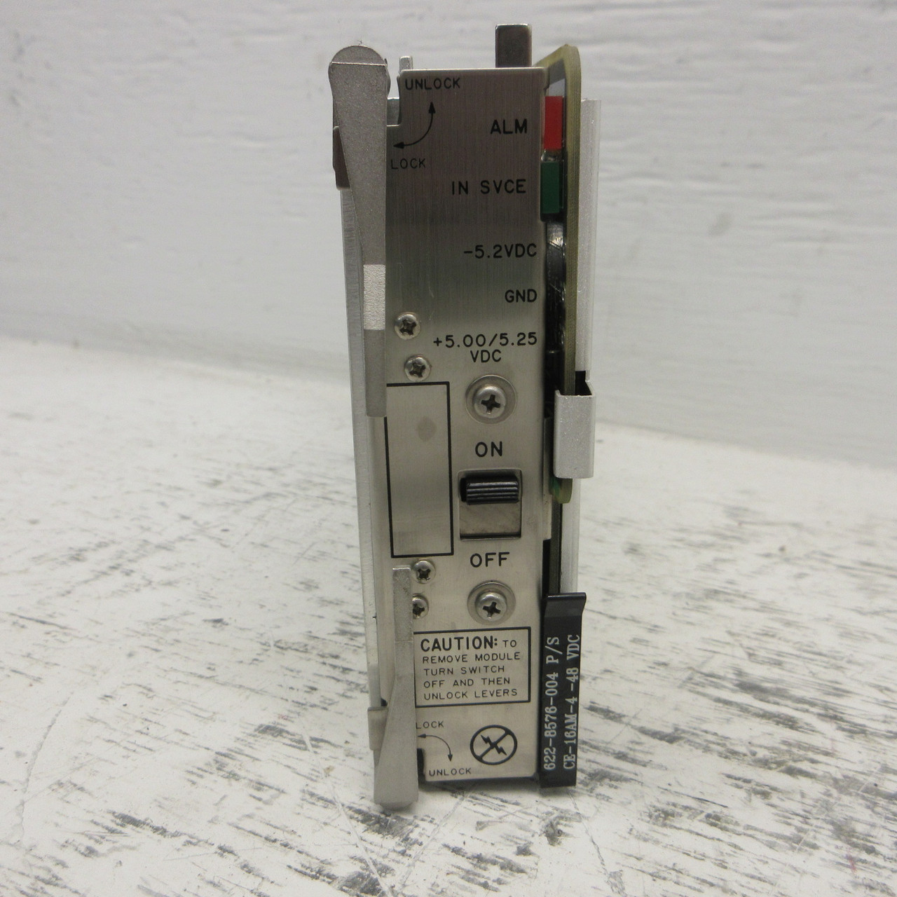 Alcatel Lucent 622-8576-004 Rev AW CE-16AM-4-48 VDC PLC Module Card Insert Lock (AH1049-3)