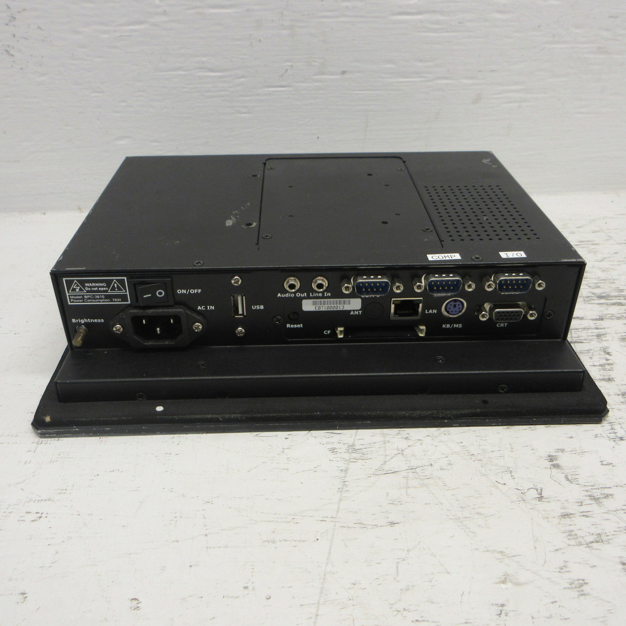 Boser Technology BPC-3610 Operator Interface Control Panel 70W BPC-3610C 120VAC (AH1048-1)