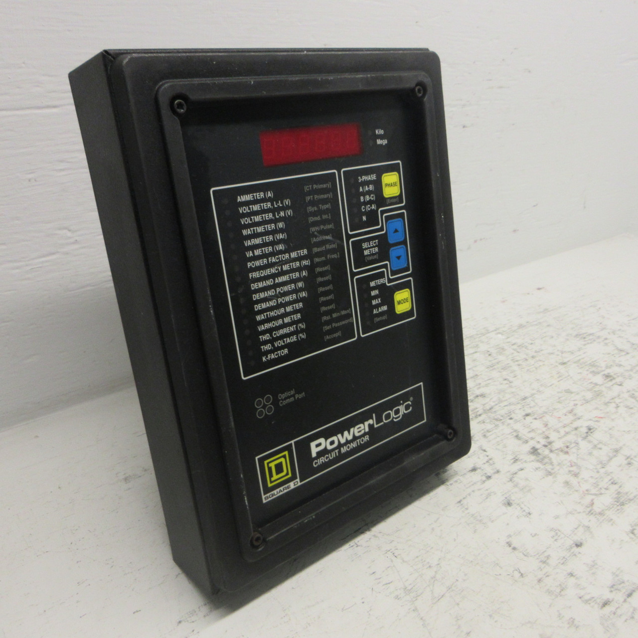 Square D PowerLogic 3020/CM2350 Circuit Monitor w/ 3090 VPM-277-C1 Power Module (AH1056-3)