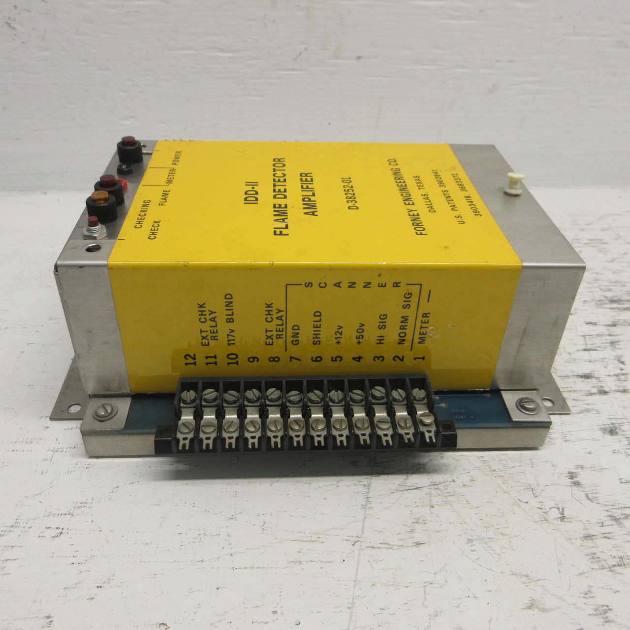 Forney IDD-II D-38252-01 Flame Detector Amplifier 38253-01 PLC IDD-2 IDDII (AH1059-2)