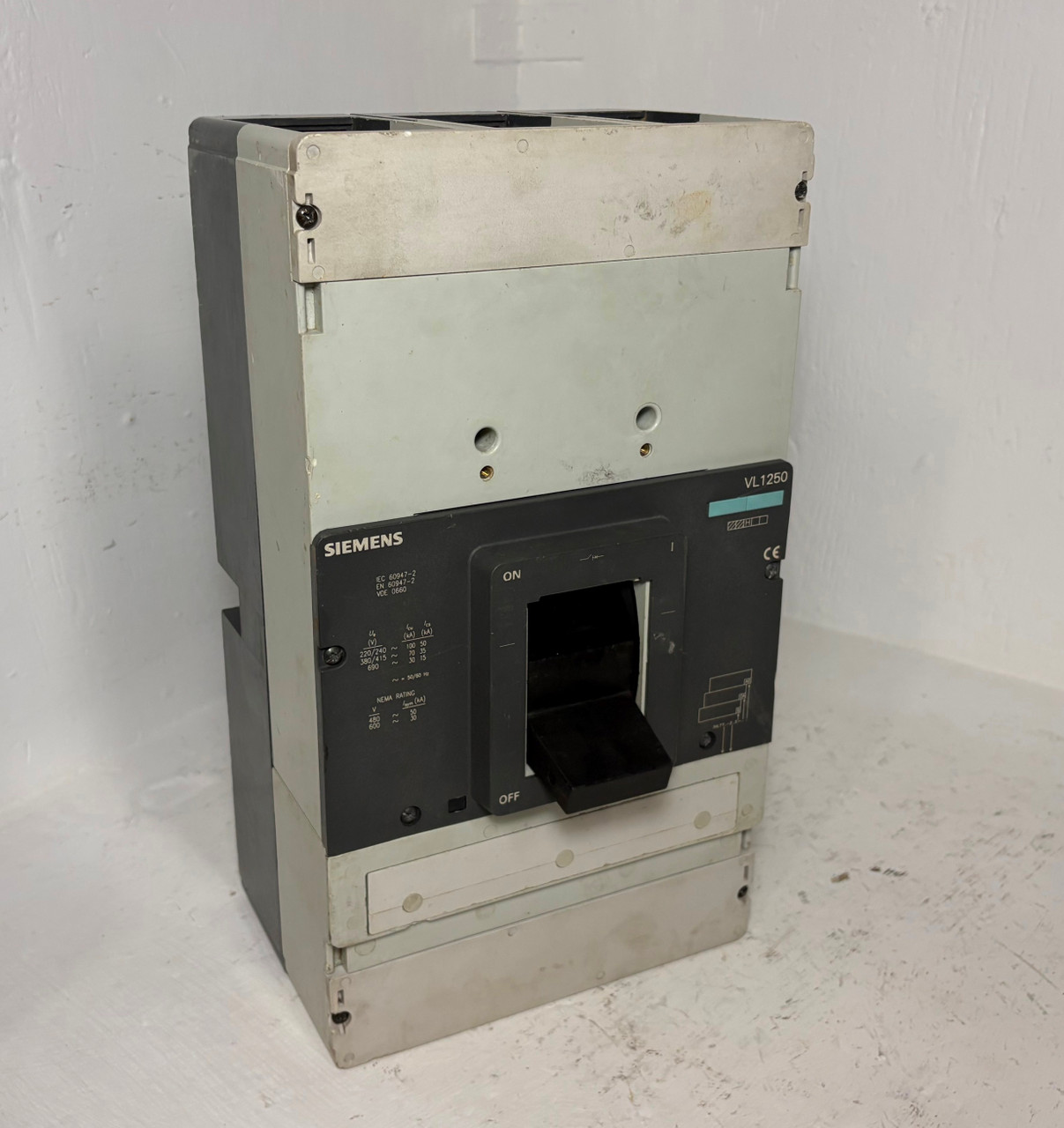 Siemens VL1250 1250A Circuit Breaker 480/600 VAC 3 Pole 1250 Amp 3P ...