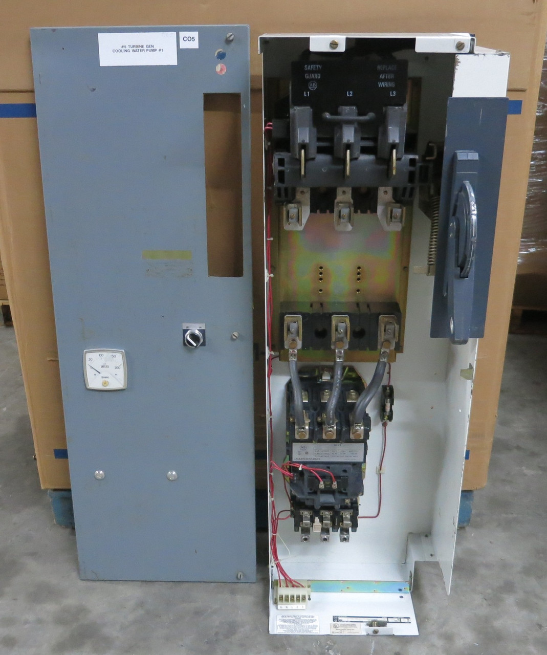 Allen Bradley 2100 Centerline Size 4 Starter 200A Fusible 46" MCC Bucket 200 Amp (BJ1088-1)