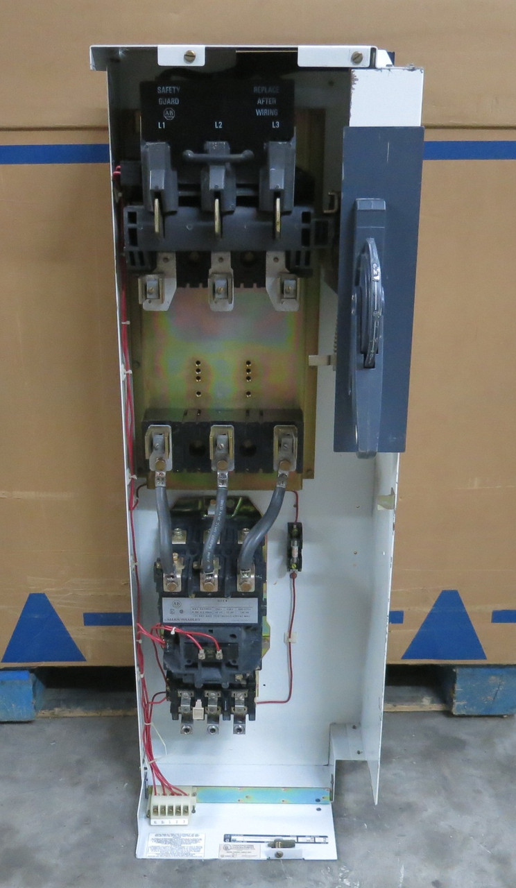 Allen Bradley 2100 Centerline Size 4 Starter 200A Fusible 46" MCC Bucket 200 Amp (BJ1088-1)