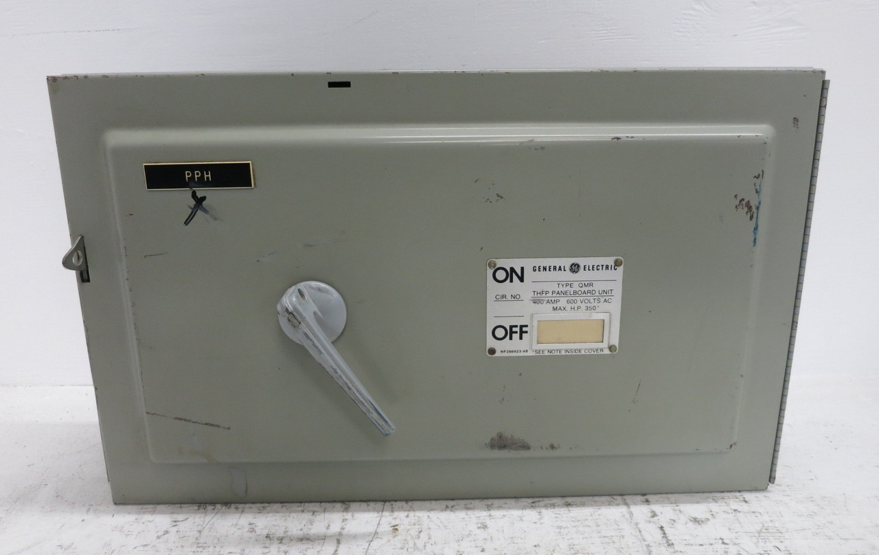 GE THFP365 NO Hardware 400A 600V QMR Fusible Panelboard Switch 400 Amp QMR365 (DW8017-2)