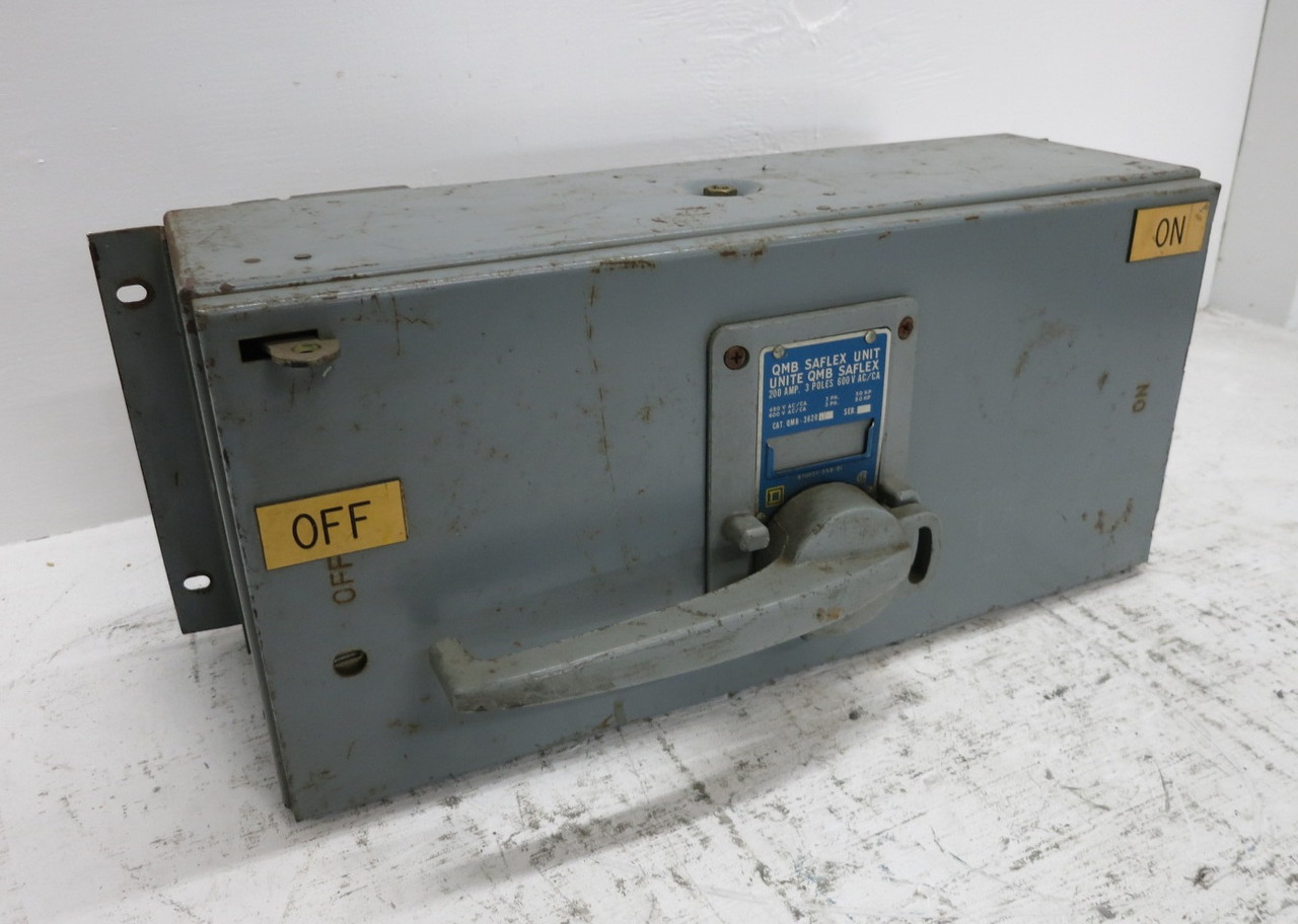 Square D QMB-3620-J 200A 600V QMB Saflex Panel Board Switch Unit 200 Amp QMB3620 (DW8019-1)
