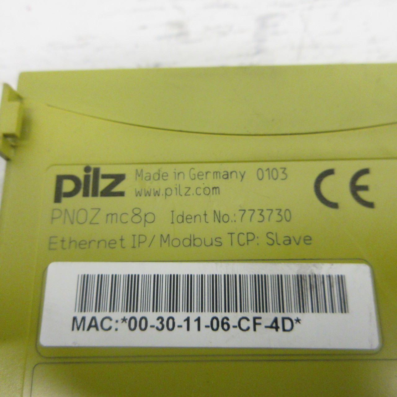 pilz PNOZ MC8P Etherent IP / Modbus TCP: Slave PNOZmc8p 1X RJ45 Port 100 MBIT/S (AH1068-1)