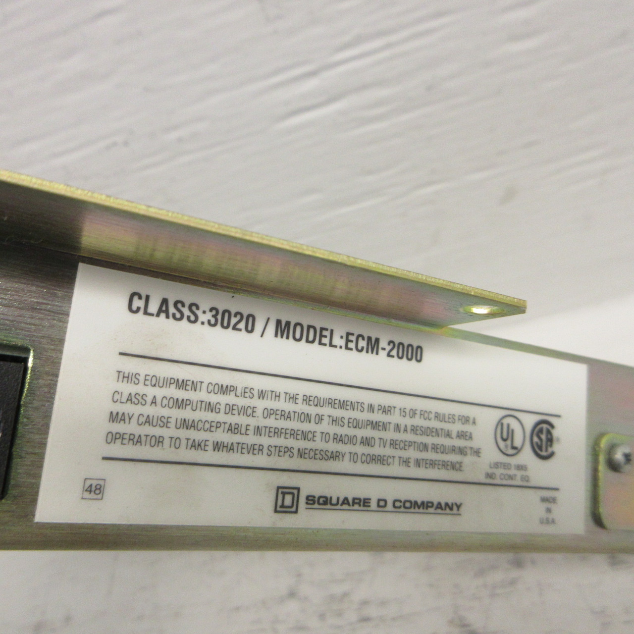 Square D PowerLogic ECM-2000 Ethernet Communications Module Class 3020 ECM2000 (AH1074-1)