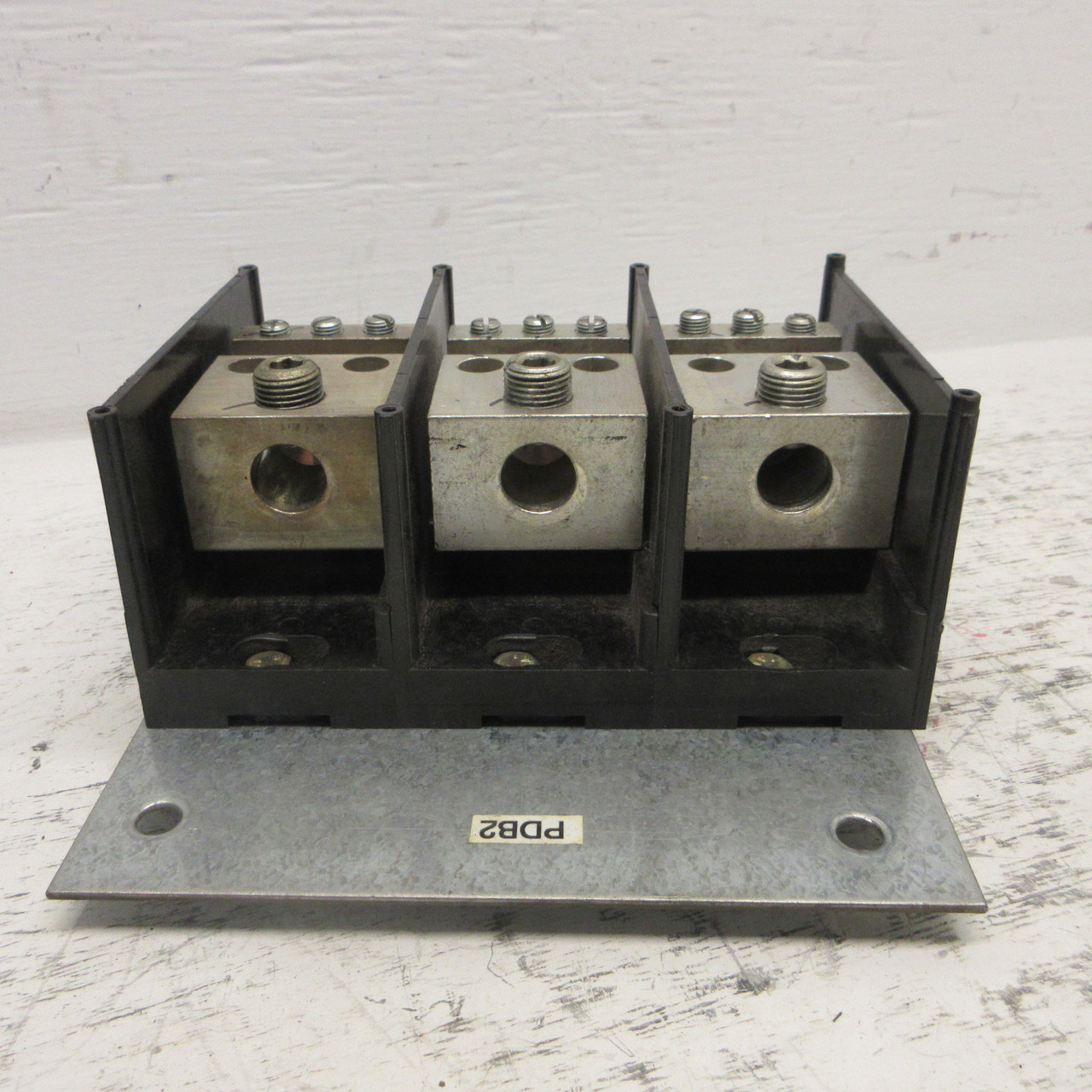 Gould Shawmut 68173 Power Distribution Block PDB 3 Pole 350MCM-#6 X 600V Cu Only (AH1073-1)