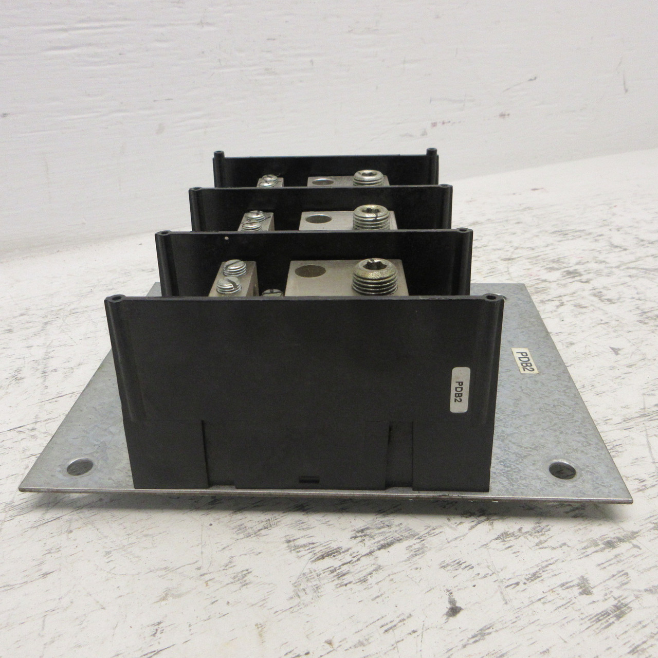 Gould Shawmut 68173 Power Distribution Block PDB 3 Pole 350MCM-#6 X 600V Cu Only (AH1073-1)