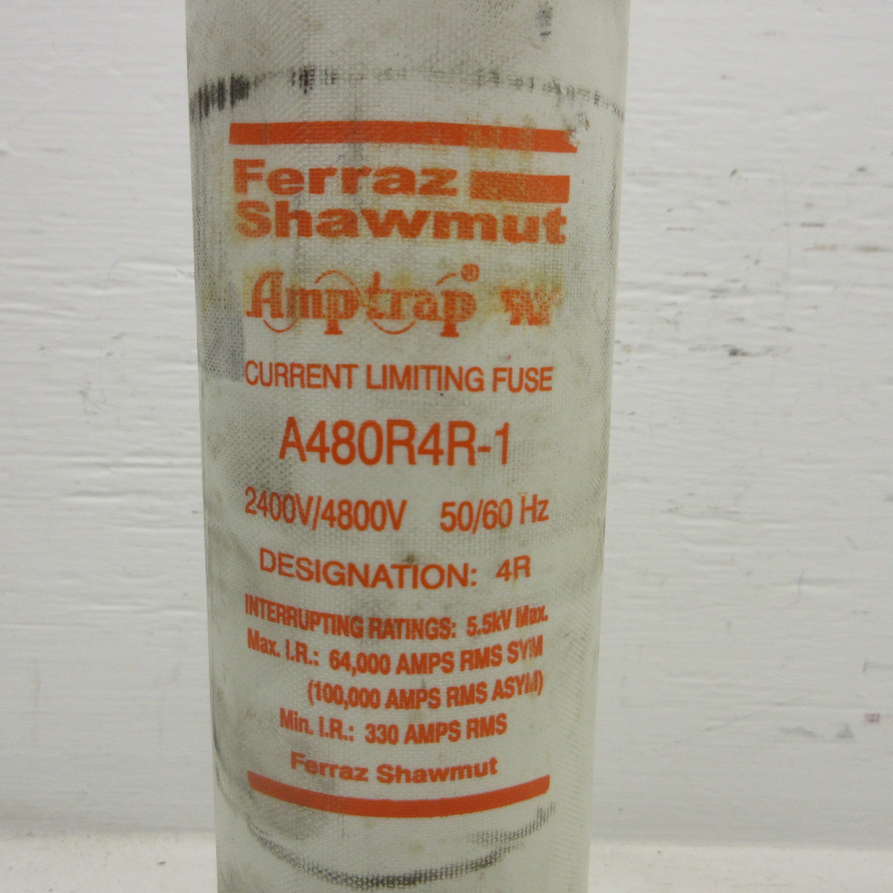 Gould Shawmut A480R4R-1 Current Limiting Fuse Amp-Trap 4R Amp 2400/4800V 5.5kV (AH1072-2)