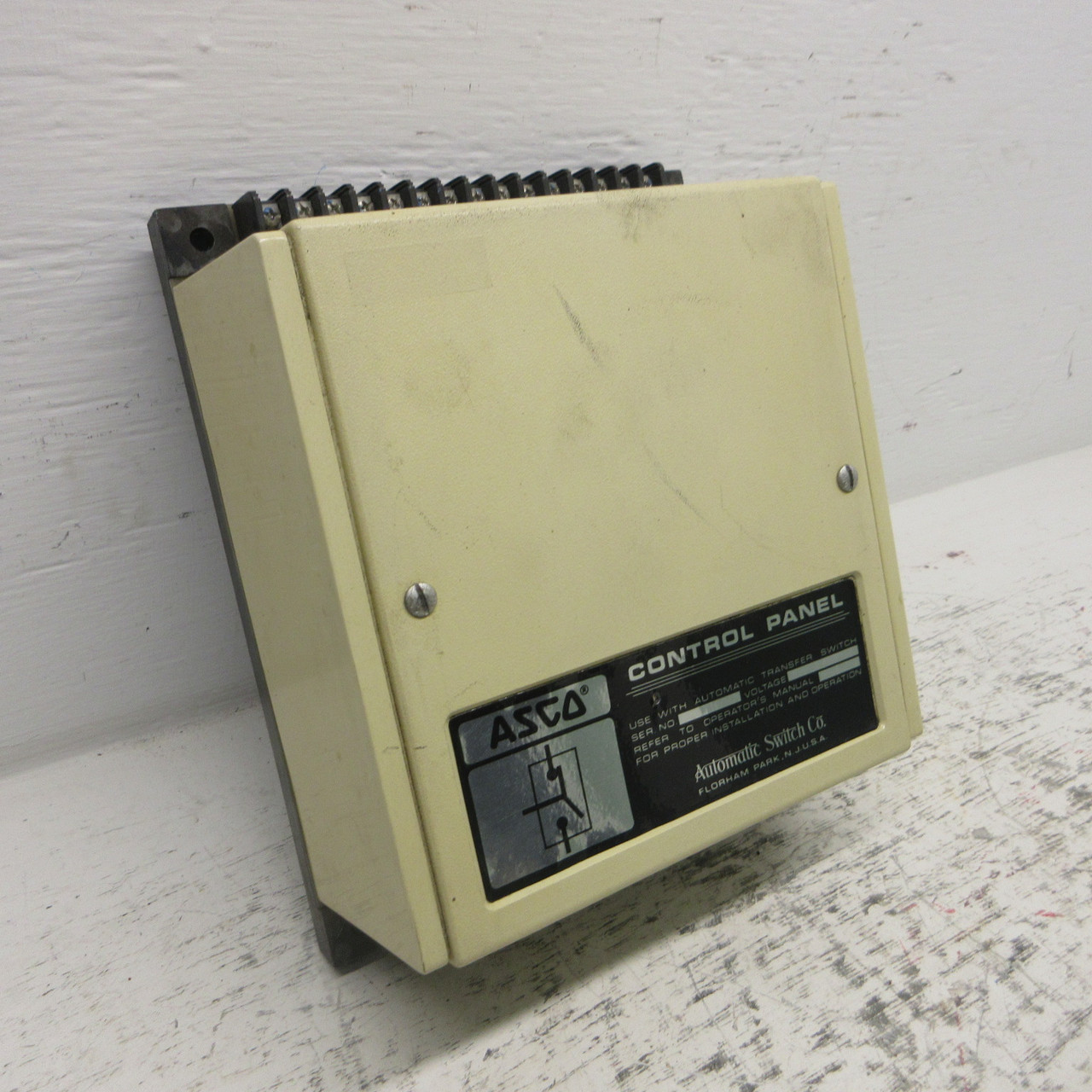 ASCO Control Panel JS299-300-7M Power Supply Panel 4 Coils 3 Relays 2 Boards (AH1070-1)