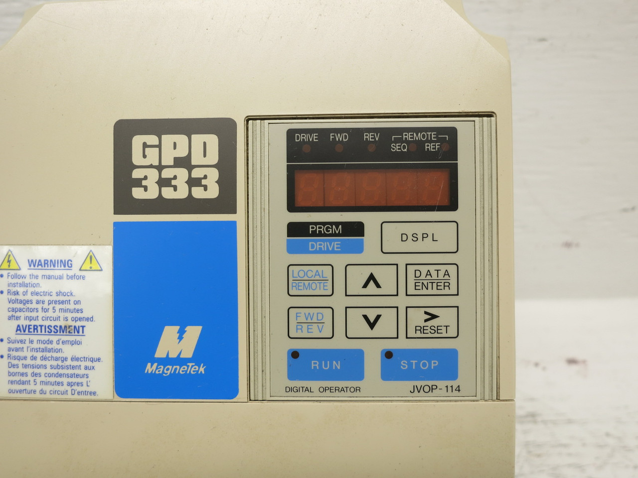 Magnetek DS042 1.5 HP AC VS Drive GPD 333 40P7N1 460V 2.6A GPD333 VFD (DW8025-2)