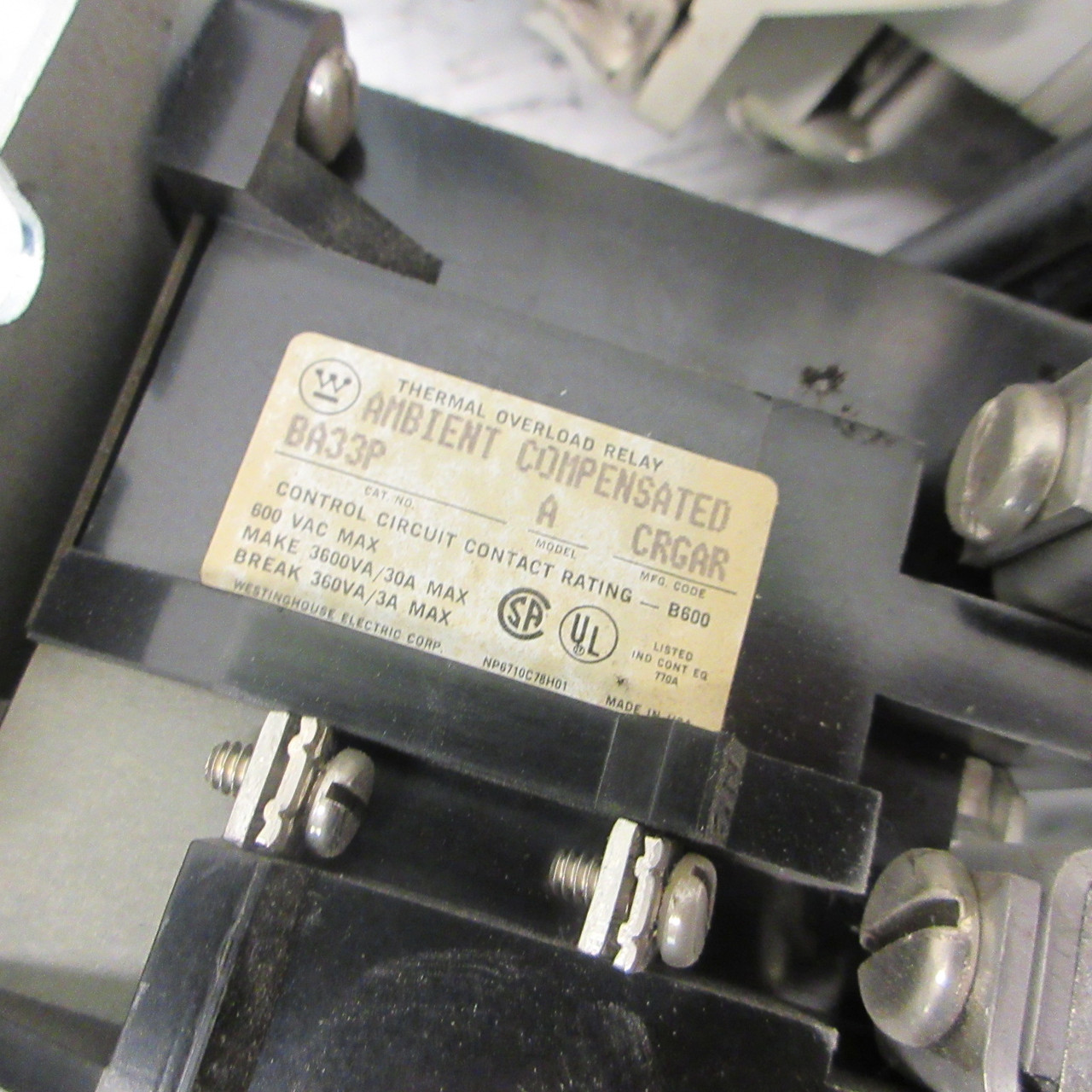 Westinghouse A201K3CA Size 3 Motor Starter 120V Coil 90A 50HP 460/575V 3PH 3P (AH1078-1)