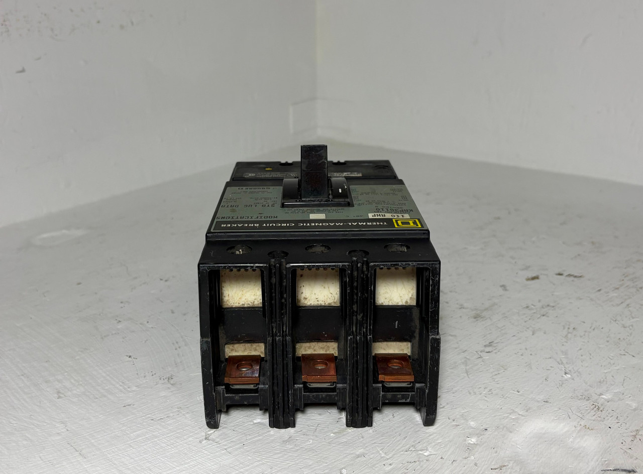 Square D KAP36110 110A Circuit Breaker Type KAL 600V 3 Pole 110 Amp (EM5858-1)